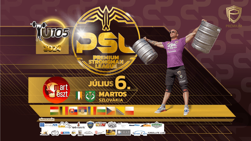 Premium Strongman League Round 3. U105 Special in Martos